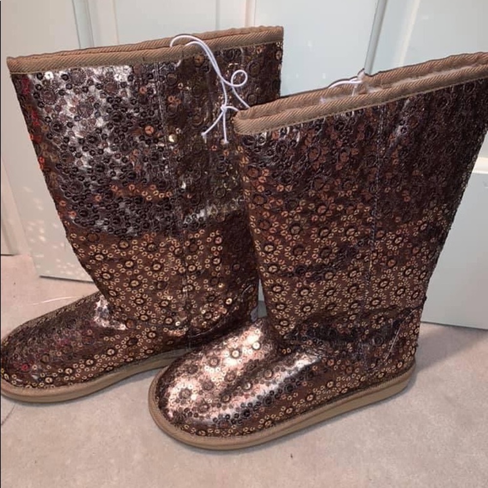 Brown Sparkle Boots